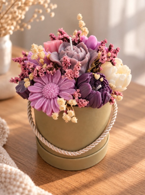 Candle box Fioletowy